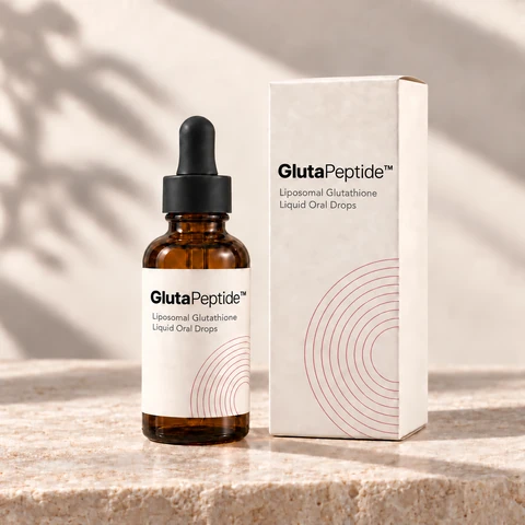 GlutaPeptide liposoomse glutatiooni pudel ja pakend